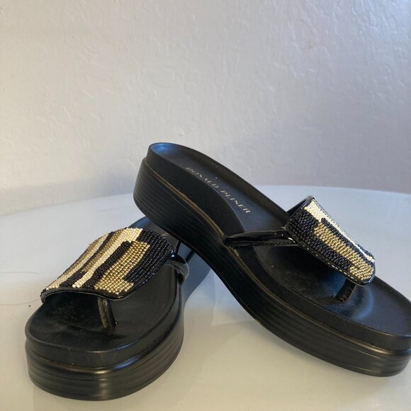 Donald Pliner sandals with intricate beadings. Size 5.0 - Picture 11 of 12